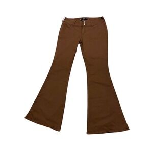 Hollister sz 10 - 30R ladies low rise flare brown stretch jeans festival western